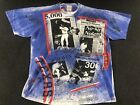 Nolan Ryan Texas Rangers All Over Print Front Pages T Shirt XL Rare Vintage 90s