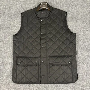 Barbour Lowerdale Men’s Quilted Gilet Black Vest Size Medium - Picture 1 of 7