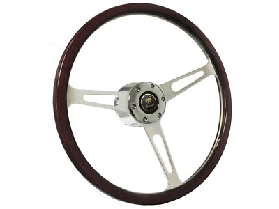 1966 - 1972 Ford Bronco S6 Classic Espresso Wood Steering Wheel Kit - Image 1 of 4