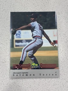 1992 Classic Best Baseball Salomon Torres RC #BC14 Shreveport Captains Giants - Picture 1 of 2