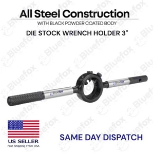 Heavy Duty Round Die Stock Handle Wrench Holder 3 Inch Diameter Bluefox Tools - Picture 1 of 4