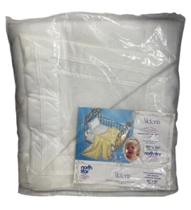 North Star Chatham Keepsake Baby Crib Blanket Victoria Silky Nylon Trim New - Picture 1 of 8