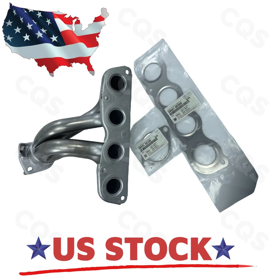 3PCS Exhaust Manifold Catalytic & Gasket For Hyundai Elantra Kia Forte Soul Foto 1 de 4