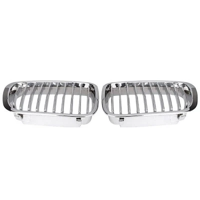 Rejilla delantera cromada para BMW E46 4D sedán 320i 323i 325i 328i 330i 98-01 Foto 1 de 4
