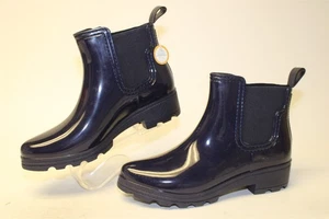 Spring Step NEW Smoothjazz Women Size 9 9.5 40 Navy Chelsea Ankle Rain Boots NEW - Picture 1 of 24