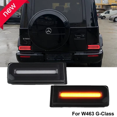 Black LED Tail Lights For Mercedes Benz 1999-2018 Mercedes W463 G500 G550 G63 - Image 1 of 4