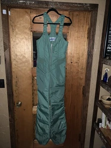 Vintage Gerry Bib Snow Pants Mens Size Medium Green  Suspenders Denver CO USA - Picture 1 of 7
