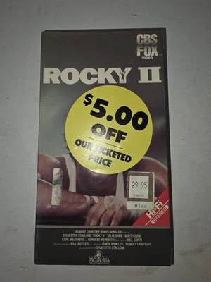 Rocky II 2 VHS 1984 CBS FOX Sealed Watermarks Red Label  - Immagine 1 di 4