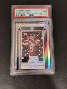 Jayden Daniels 2024 Photogenic Rookie Introductions Silver /150 RC #7 PSA 9 - Picture 1 of 2