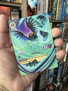 Diablo Obedient Raven Disney Lorcana Full Art Alter Handbemalt OOAK Geschenk - Bild 1 von 2
