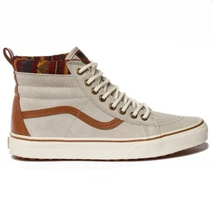 Scarpe sneaker Vans Sk8-Hi MTE grigio chiaro marrone Scotchgard 3M uomo 7 donna 8,5 usate in ottime condizioni - Foto 1 di 9