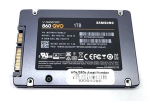 (1 TB) Unidad de estado sólido SSD V-NAND SATA Samsung MZ-76Q1T0 860 QVO V-NAND, MZ7MH1T0HMLD - Imagen 1 de 4