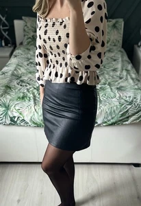 New Look Dotty Polka Dot Blouse Top Size 14 - Picture 1 of 7