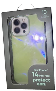 Protect Onn. Handyhülle transparent/gelb für iPhone 14 Pro Max - (irisierend) - Bild 1 von 2