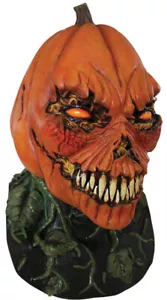 Halloween Costume POSSESSED PUMPKIN Horror High-Quality Latex Deluxe Mask - Picture 1 of 1