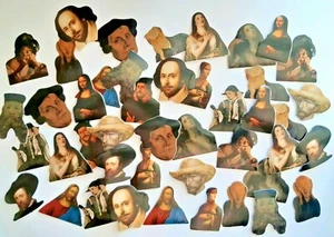 Artists Stickers, Set of 45 pieces, Paper Stickers - Foto 1 di 6