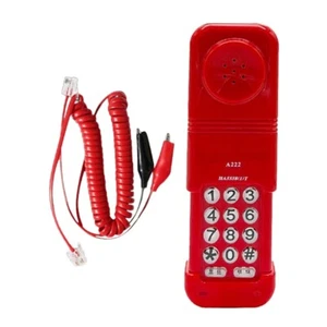 Telephone Landline with Telescopic Cover and Redial Function Corded Telephone - Photo 1/8