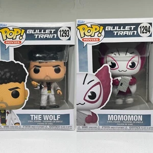 NEU Funko Pop! Movies Bullet Train The Wolf 1293 & Momomon 1294 Vinyl Figuren - Bild 1 von 43