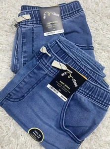 Junior Youth Jeans Lot Bundle Size 14 Blue Skinny Drawstring Stretch (2 Pack) - Picture 1 of 18