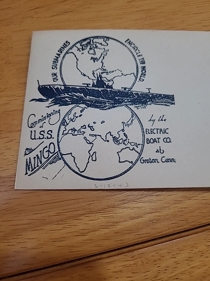 Commissioning of U.S.S. MINGO FDC Envelope Unmailed. - Image 1 of 1