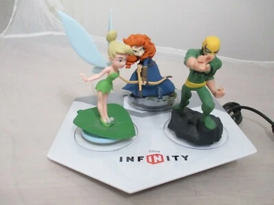 Disney Infinity Portal Pad Base 8032385 Tinkle Bell Brave Mérida Puño de Hierro Lote Foto 1 de 2