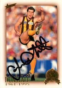 Signed 2003 Hawthorn Hawks AFL Select Hall Of Fame Card - Jason Dunstall - Picture 1 of 3