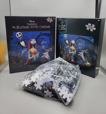 Quebra-cabeça Disney Nightmare Before Christmas Tim Burton Prime 3D 500 peças novo na caixa A2 - Imagem 1 de 4
