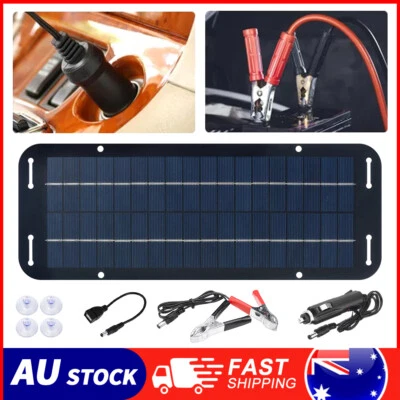 New 60W Solar Panel 12V olt Trickle Battery Charger For Caravan Car Van Boat Kit - image 1 of 4