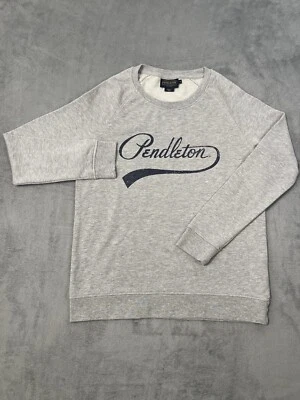 Свитер Pendleton мужской маленький шерстяной Mills серый с надписью логотип пуловер - Изображение 1 из 4