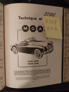 Revue Technique MG A 1500 1600 Twin Cam Rta MGA 1500 1600 TC 1.5 1.6 - Picture 1 of 8