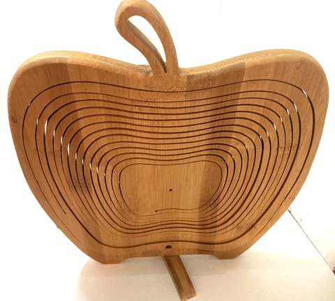 Wooden Spiral Apple Bowl Cover