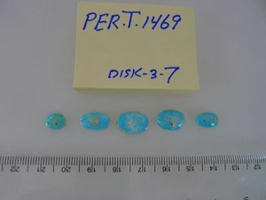 Persian Turquoise 100% Natural 5 Oval Cabochon 11.00 TCW - Picture 1 of 2