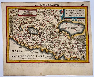 ORIENTE MEDIO 1614 MERCATOR HONDIUS ATLAS MENOR BONITO MAPA ANTIGUO SIGLO XVII Foto 1 de 4