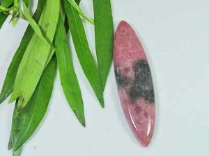 15X60X05MM Natural Red Rhodonite Quartz Marquise Cabochon Loose Gemstone - Picture 1 of 9