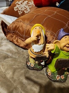 Sneezy Garden Statue Keep Off Grass 7.5" Disney Snow White Seven Dwarfs Fairy - Picture 1 of 1