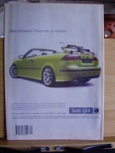 Saab 9-3 Cabrio A4 Original Zeitschriftenwerbung 2003 Softtop - Bild 1 von 2