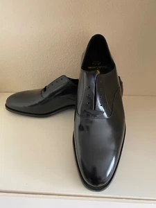 Crockett & Jones x Polo Ralph Lauren tuxedo patent Shoes black US 10 D $1850 - Picture 1 of 11