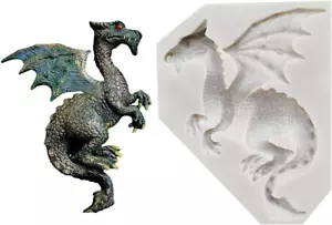Flying Dragon Silicone Fondant Cake Mold, 3D Flying Dragon Chocolate Mold Kitche - Picture 1 of 12