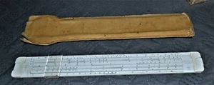 VTG Mannheim Acu Math Slide Rule No 4008 W/ Case Made In USA - Picture 1 of 3