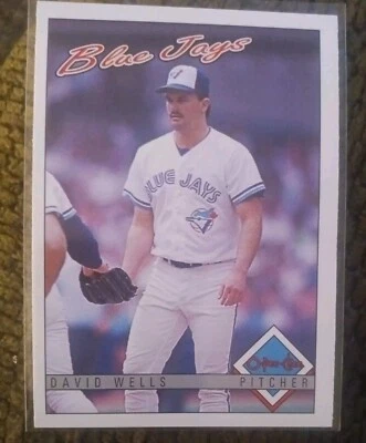 David Wells - 1993 O-Pee-Chee #321 Toronto Blue Jays MLB - Great Condition ! - Image 1 of 2