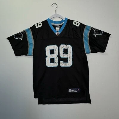Camiseta deportiva de los 90 Y2K Reebok NFL fútbol americano Carolina Panthers Steve Smith niños talla XL Foto 1 de 4