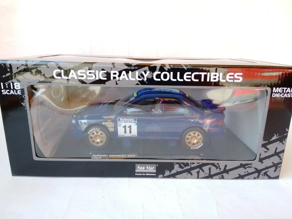 Sunstar Subaru Impreza 555 #11 Burns Rally Nueva Zelanda 1994 1/18 5504 - Imagen 1 de 2
