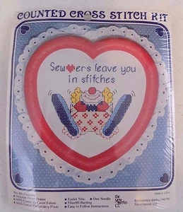 "Sewers Leave You In Stitches" New Berlin Counted Cross Stitch Kit - Clown - NEW - Picture 1 of 3