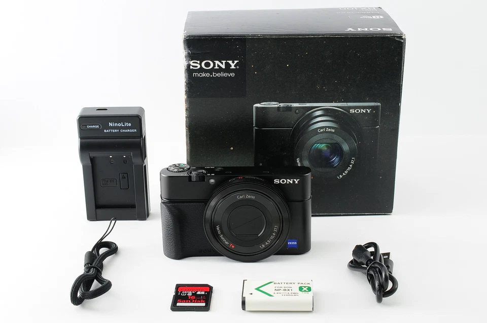 [Near MINT] Sony Cyber-Shot DSC-RX100 20.2MP Digital Camera Japanese only JAPAN - Image 1 of 4