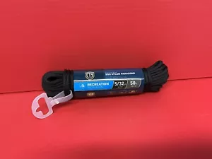 Tru-Guard 550 Nylon Paracord schwarz 110 Pfund 5/32 x 50"" #642611 - Bild 1 von 3