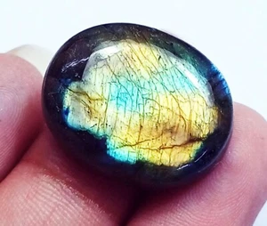 25.10 Ct Certified 100% Natural Labradorite Loose Gemstone Pendant Size - Picture 1 of 9