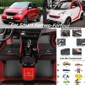 For Smart Fortwo-Forfour Car Floor Mats 2008-2020 Custom Carpets Auto Waterproof - Imagen 1 de 38