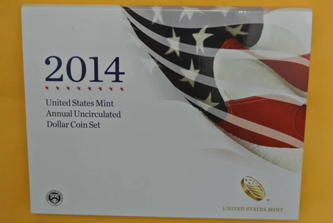 2014 U S Mint Annual Uncirculated Dollar Coin Set Cover