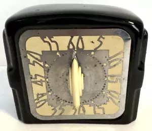 Vintage Art Deco Ceramic Working Kitchen Timer Black, Retro, Hollywood Regency - Picture 1 of 4