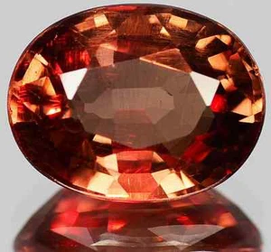 2,41 cts Natürlicher Ovalschliff Pfirsich-Orange VVS Malaya Granat (Tansania) - Bild 1 von 7
